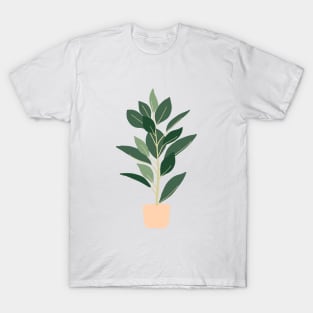 Boho Minimalist potter plants T-Shirt